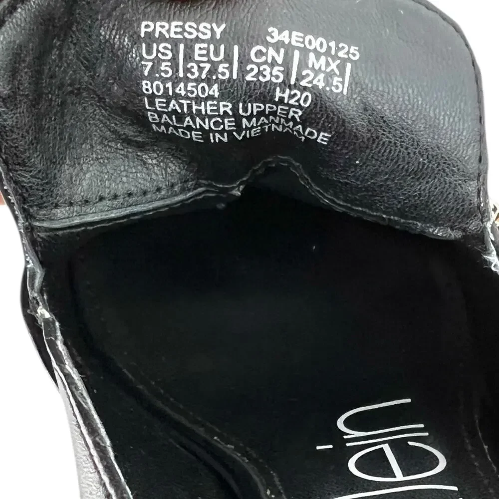 CALVIN KLEIN Pressy Platform Moc Leather Pumps 3
